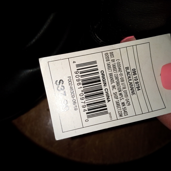 Black chunky short boots size 10 womens - Picture 6 of 6